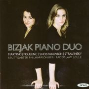 Martinů: Koncert pro dva klavíry, H 292. Bizjak Piano Duo. Stuttgarter Philharmoniker, Radoslaw Szulc (Conductor). Recorded 2014. Onyx 2015.