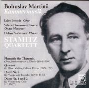 MARTINŮ: KOMORNÍ HUDBA <b>• Fantazie pro teremin, H 301 • Kvartet pro hoboj, housle, cello a klavír, H 315 • Duo č. 2 pro housle a violu, H 331 • Duo pro housle a cello č. 1, H 157 • Duo pro housle a cello č. 2, H 371</b>, Stamitzovo kvarteto, 2006