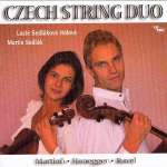 CZECH STRING DUO (Martinů, Honegger, Ravel) <b> • Duo for Violin and Violoncello No. 1, H 157 • Duo for Violin and Violoncello No. 2, H 371</b>, Lucie Sedláková-Hůlová - <i>violin</i>, Martin Sedlák - <i>violoncello</i> , TT: 01:00:54, DDD, Music Vars
