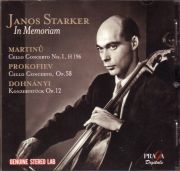 Janos Starker, in memoriam. Martinů: Cello Concerto No. 1, H 196 /3. Janos Starker, cello, Czech Radio Symphony (SOČR), John Nelson (Conductor). Recorded 1990. Praga DIgitals, 2015.
