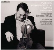 Bohuslav Martinu: Violinkonzerte Nr. 1 & 2. Frank Peter Zimmermann (housle), Bamberští symfonikové, Jakub Hrůša (dirigent). BIS Records, 2020. 